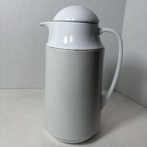Corning Thermique 1 Qt Thermal Carafe Server Pitcher Plain White Hot Cold Ins G2